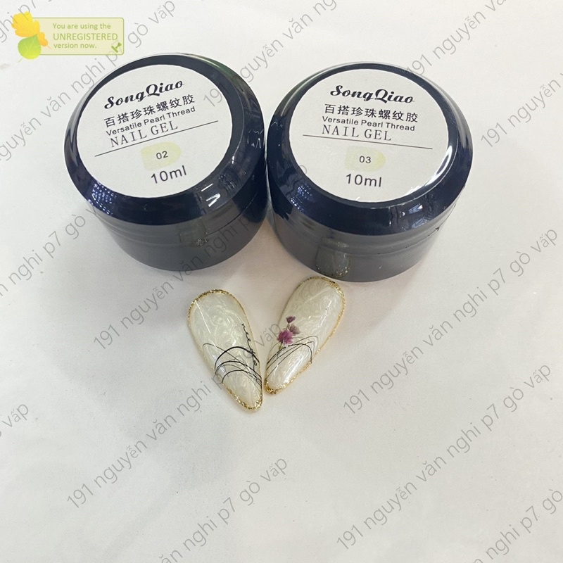 Sơn gel ánh trai hũ 10ml-hiệu ứng trai sang chảnh