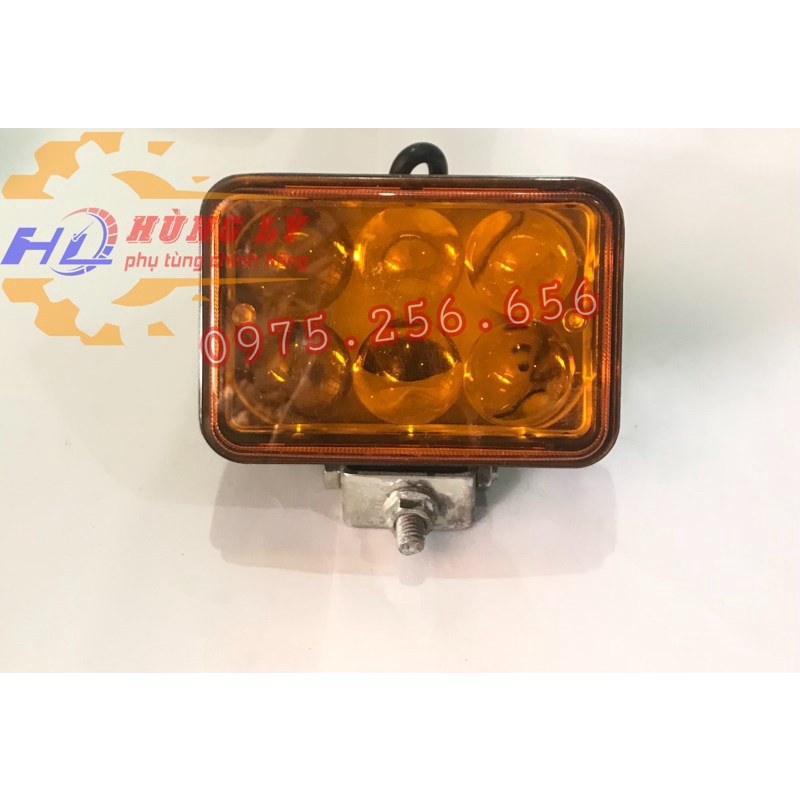 Đèn gầm 6 mắt vàng lồi HQ đèn gầm ô tô phụ tùng Hùng Lỳ