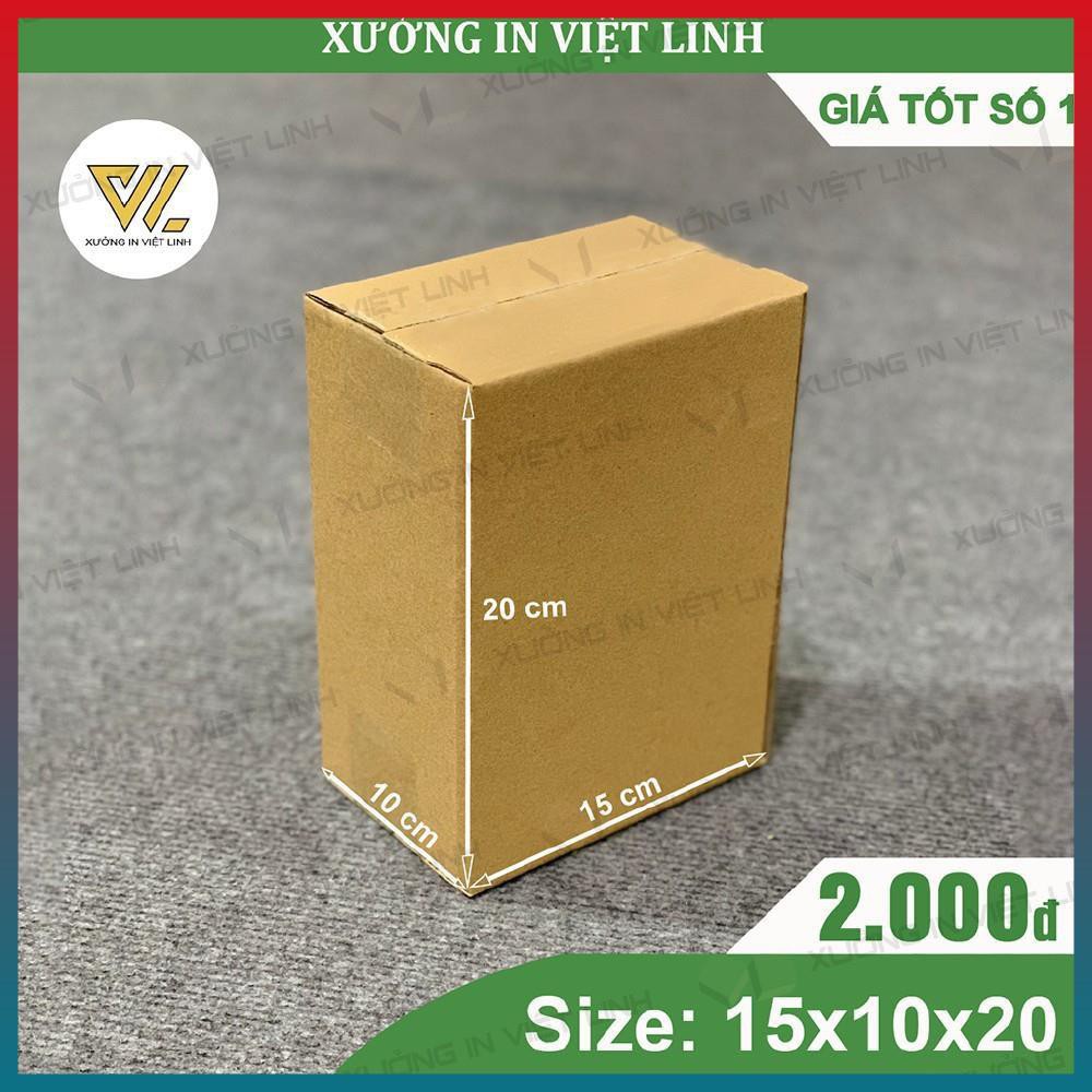 Hộp 20x15x10 COMBO 50 hộp- Hộp Carton Đóng Hàng COD