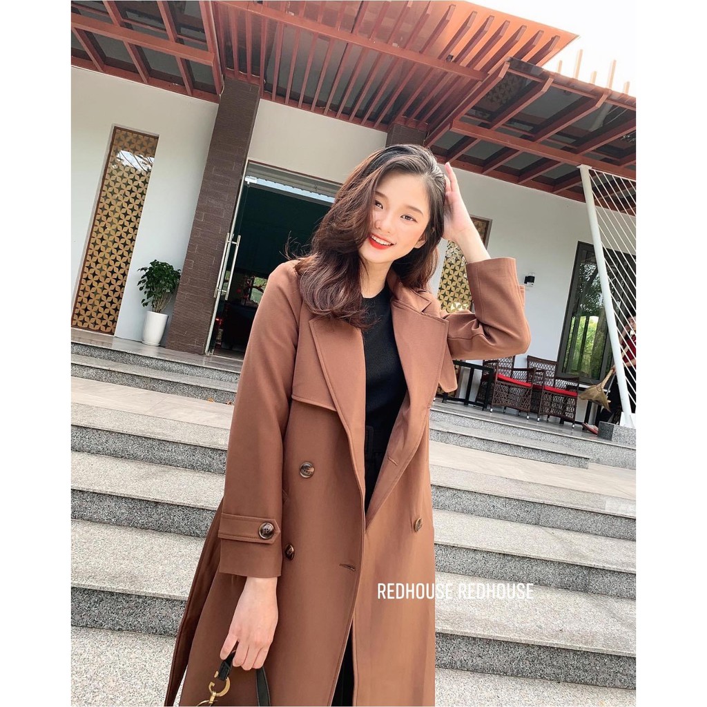 ÁO MANGTO KAKI DÁNG DÀI- ÁO TRENCHCOAT DÁNG DÀI