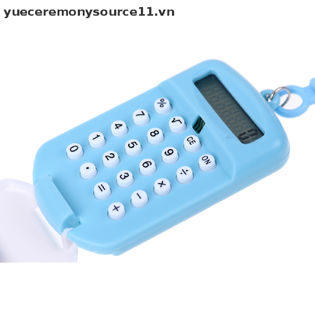 Máy Tính Bỏ Túi Kích Thước Nhỏ Gọn Có Móc Khóa Tiện Dụng Cho Văn Phòng