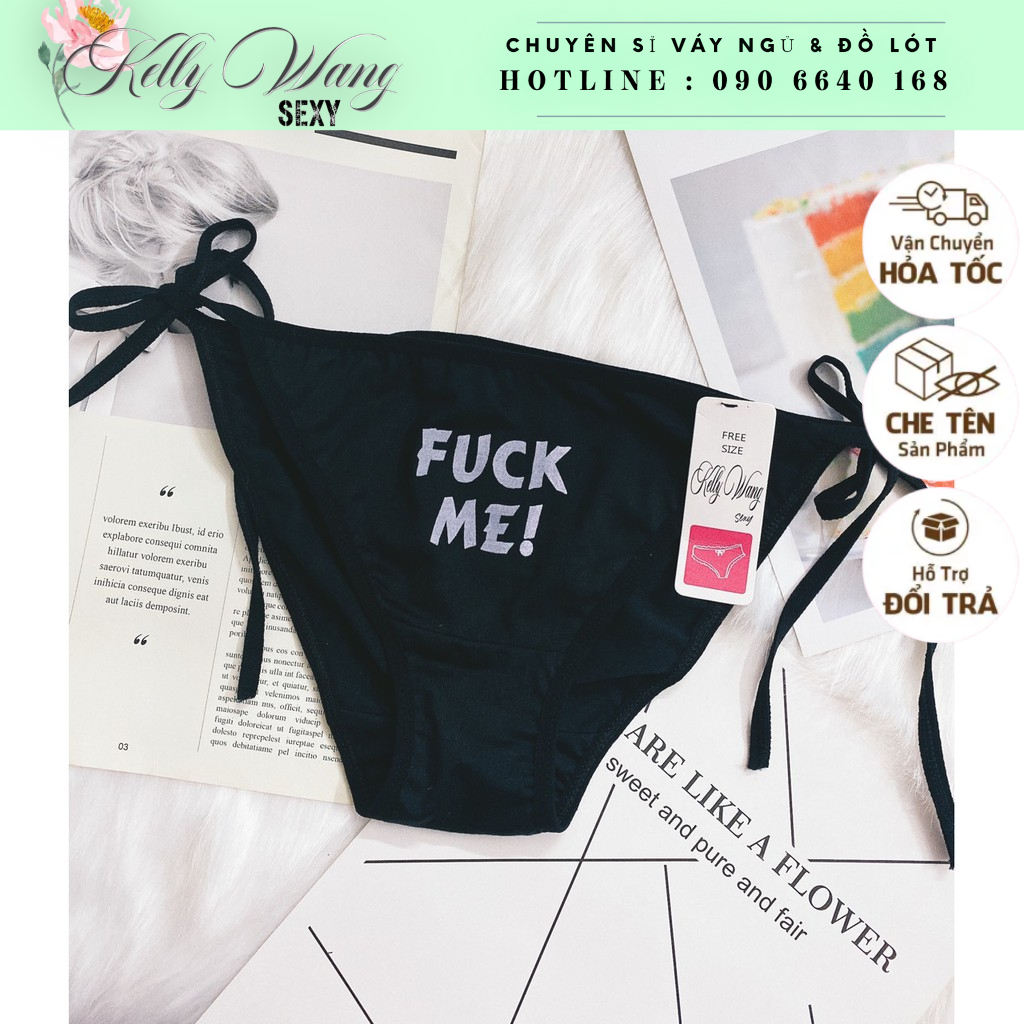 Quần lót cột dây - fuckme- kissme - Thế giới Chip cột dây cosplay nhiều màuKELLYWANG