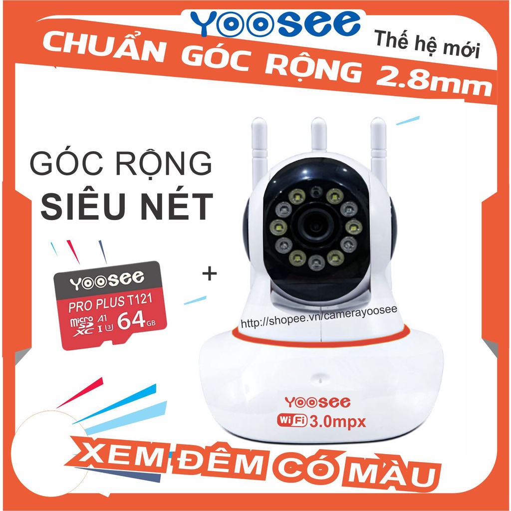 Camera Wifi YooSee 3 anten - Chuẩn 2.0 1080P