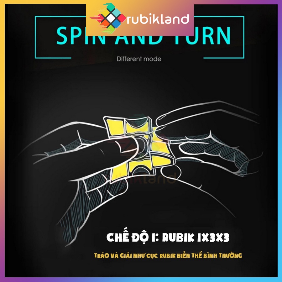 Rubik 1x3x3 QiYi Spinner D-FantiX Fidget Spinner Rubic Biến Thể MoFangGe Đồ Chơi Trí Tuệ Trẻ Em