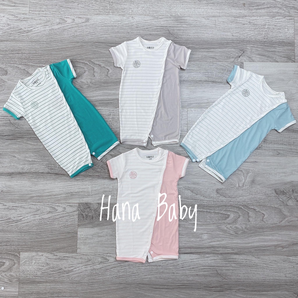Body cộc Hrnee họa tiết kẻ cho bé từ 0-9 tháng