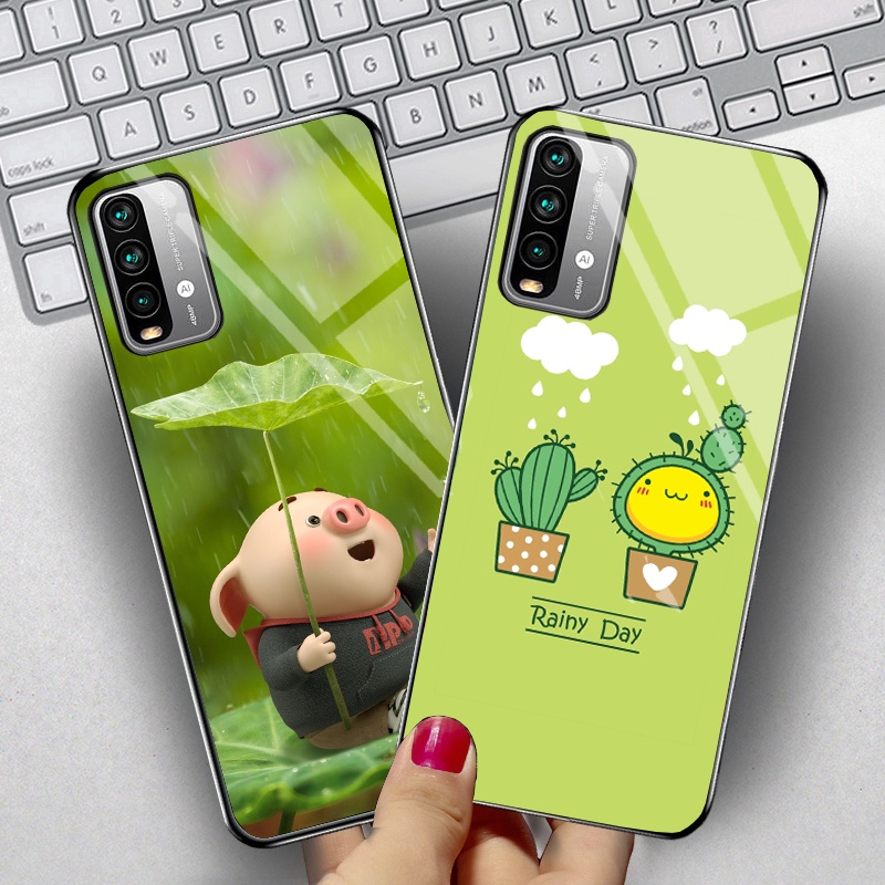Ốp XIAOMI REDMI 9T,POCO M3 mặt kính gương bóng CAO CẤP