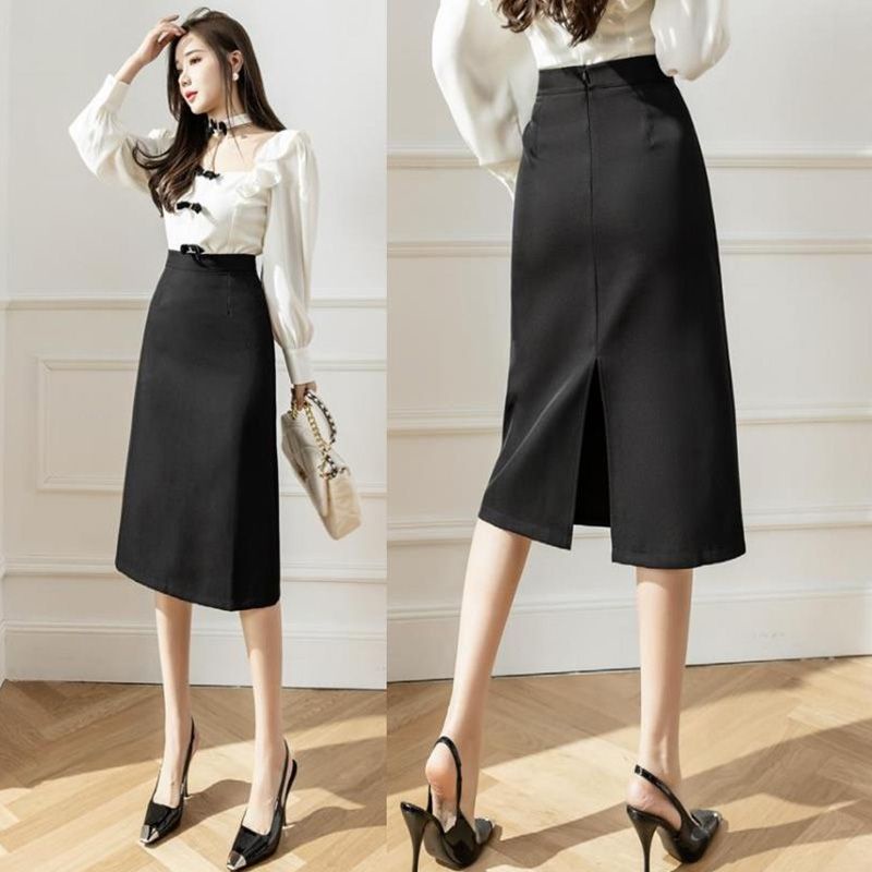 chân váy BIG SIZE dài xẻ sau