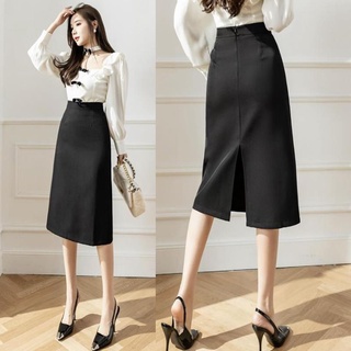 Chân váy big size dài xẻ sau