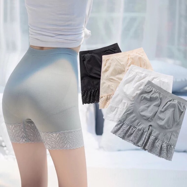 Quần váy nâng mông viền ren chất mềm, thoáng mát