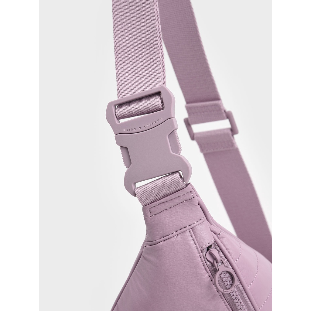 Túi xách nữ CNK bao tử Panelled Belt Bag - Lilac