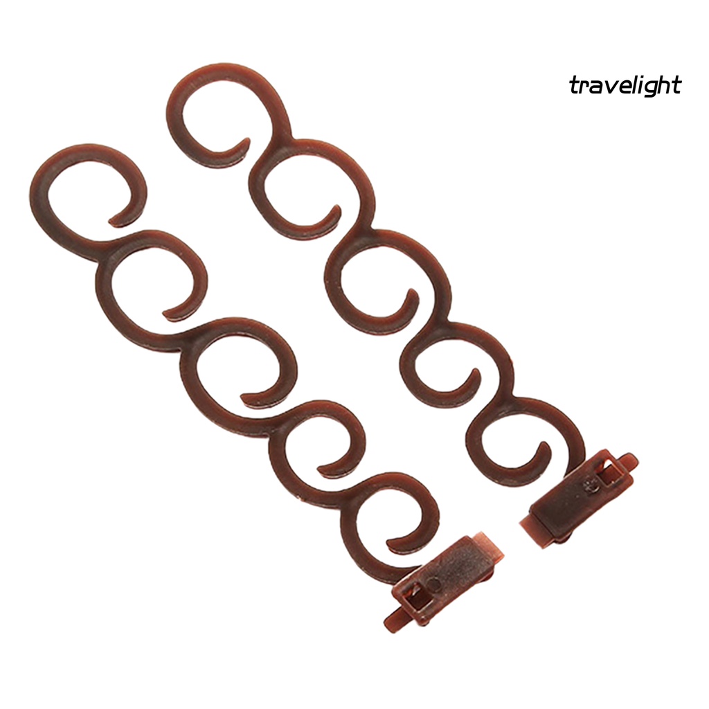 Set 2 Kẹp Xoắn Tạo Kiểu Tóc Đơn Giản Có Thể Tái Sử Dụng DIY