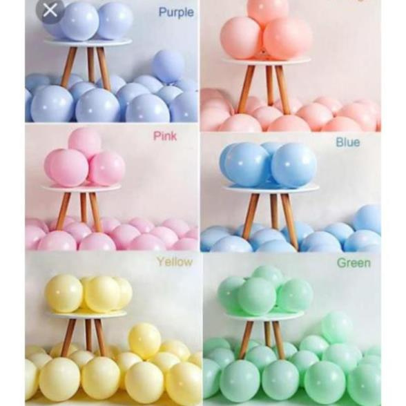 Bóng Macaron-Pastel-bóng sữa size 10in =25cm 10 bóng