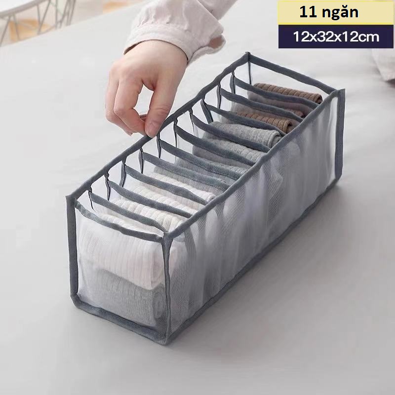 Khay Vải Đựng Đồ Lót/Quần áo Chia Ngăn Tiện Lợi