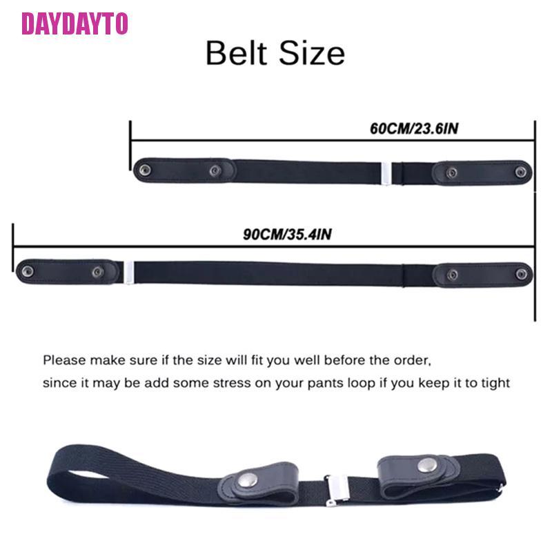 [DAYDAYTO] Thắt Lưng Co Giãn Vô Hình Không Có Khóa Cho Quần Jean No Bulge Hassle