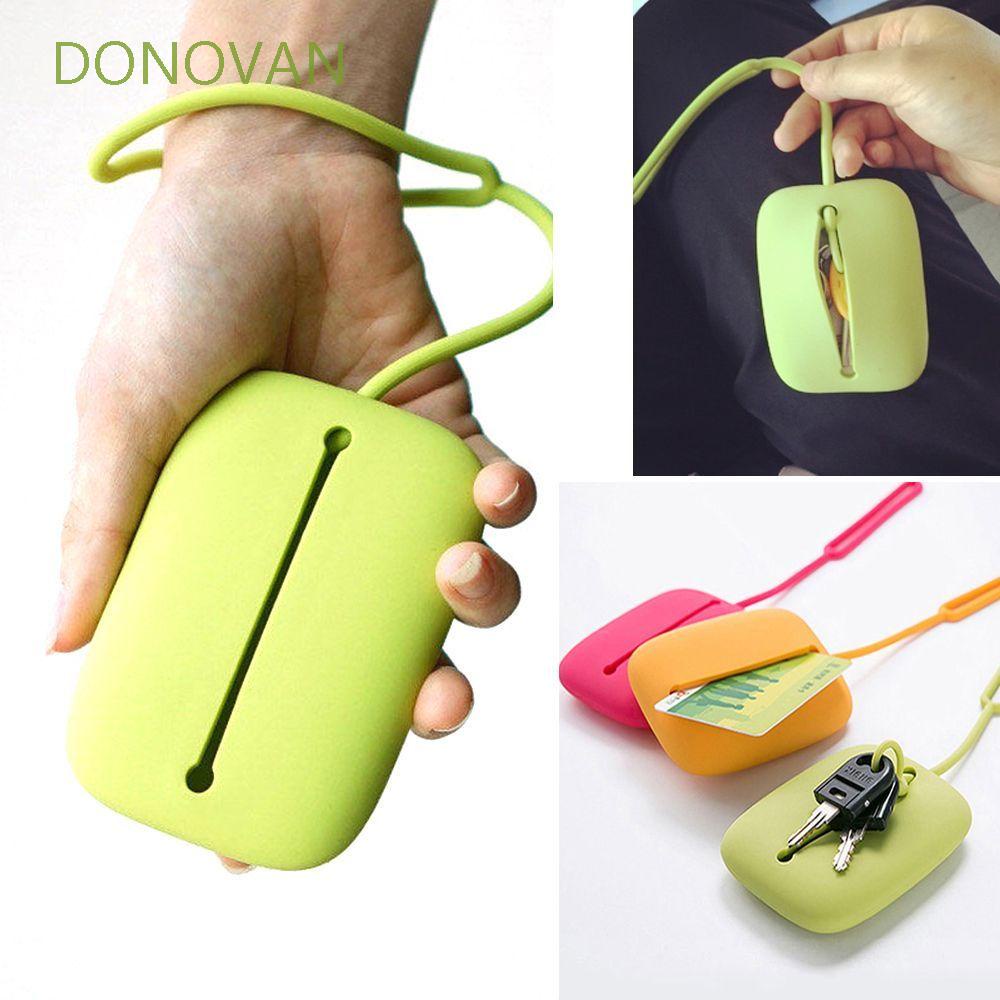 Túi đựng chìa khóa/ thẻ đa năng bằng silicon bền bỉ tiện lợi cho gia đình