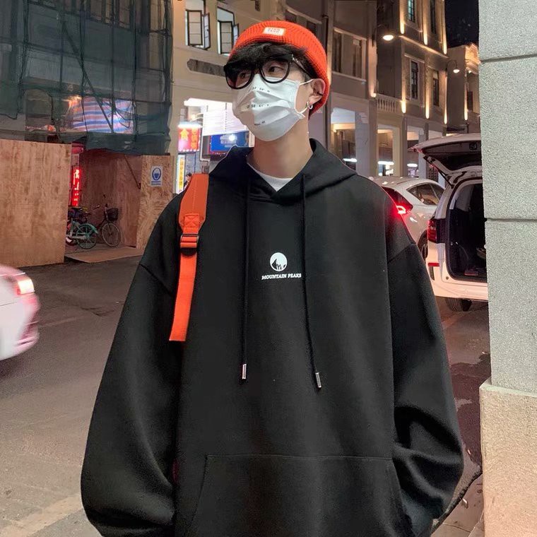 Áo hoodie nỉ unisex nam nữ NuiC form dáng rộng freesize oversize thời trang thu đông phong cách Hàn Quốc