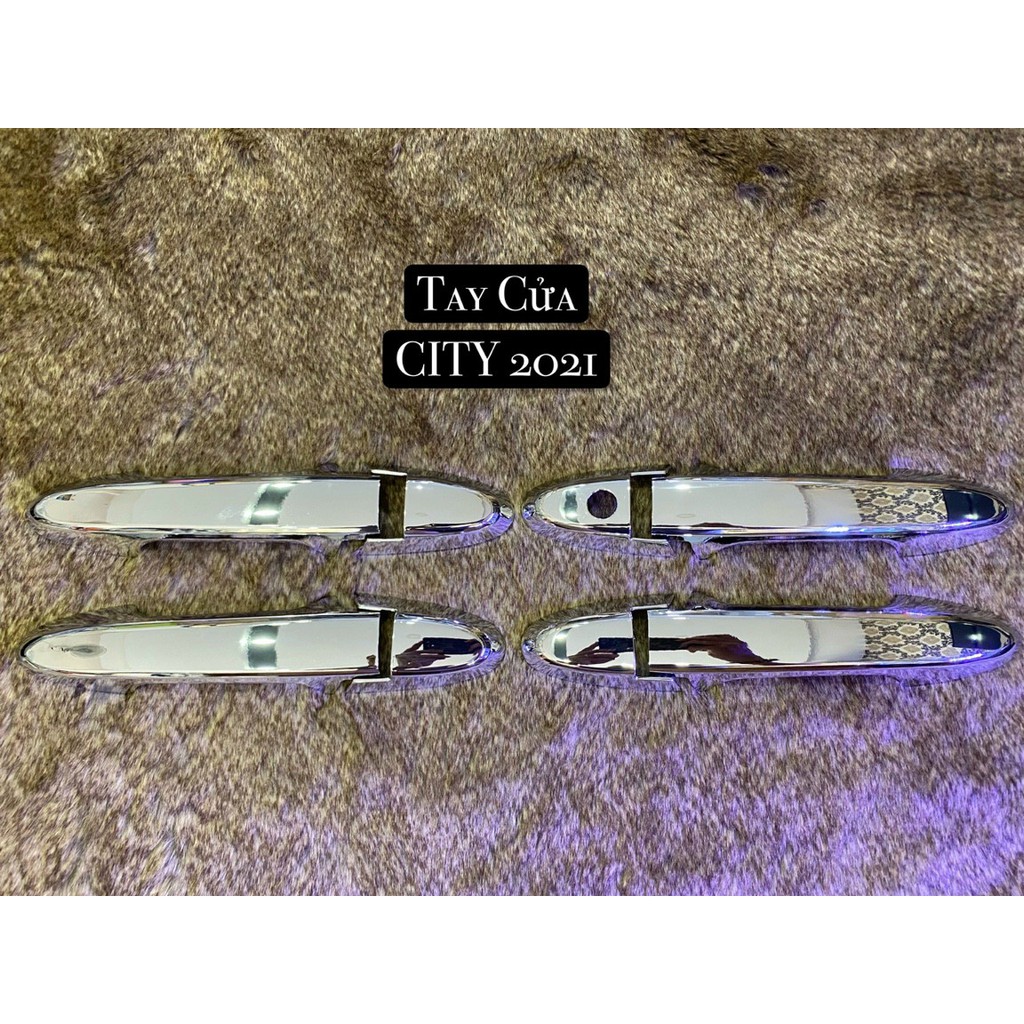 Bộ ốp tay nắm Honda City 2021 - mạ Crom