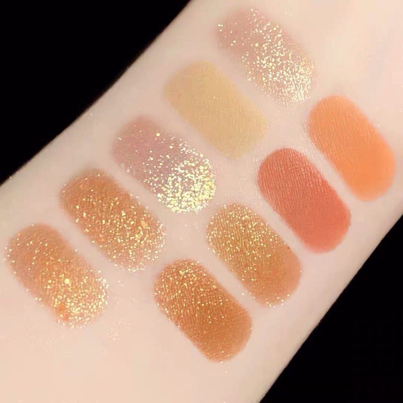 Bảng mắt 9 Ô Eye Palette Tông màu nâu cam vàng nhũ INSFANY (M2) | BigBuy360 - bigbuy360.vn