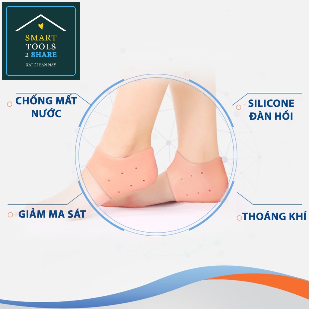 Vớ Silicone Bảo Vệ Chân, Bọc Gót Chân, Chống Nứt Nẻ, Dưỡng Ẩm Bàn Chân