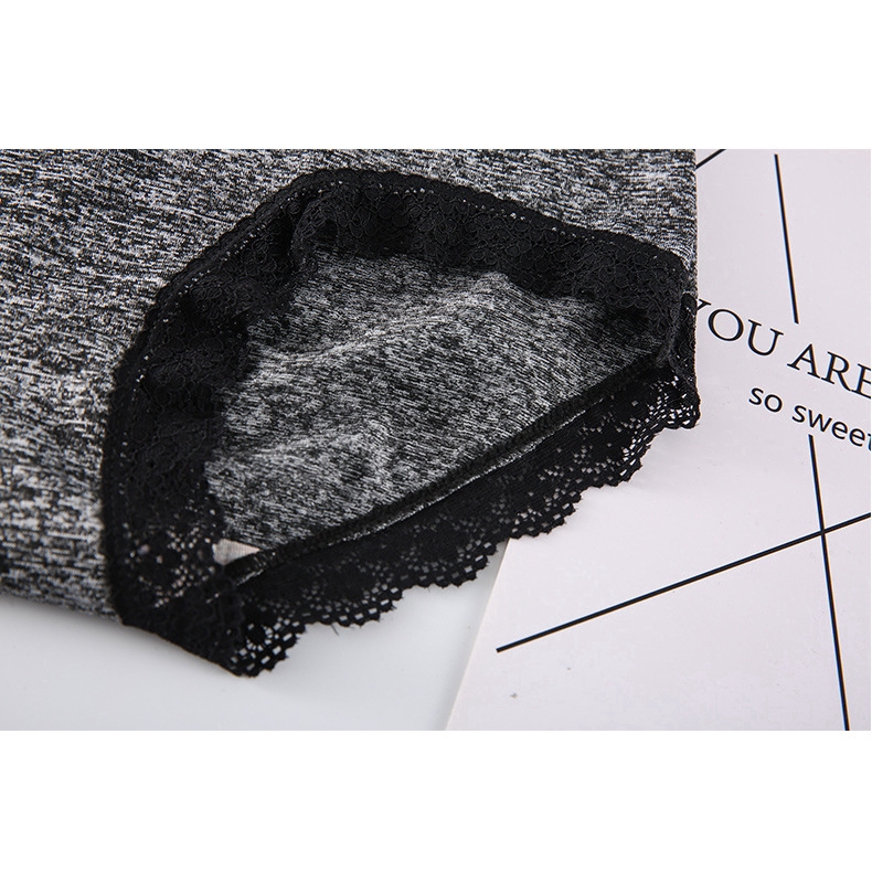 Quần Lót Cotton Size Lớn Viền Ren Màu Trơn Cho Nữ | BigBuy360 - bigbuy360.vn