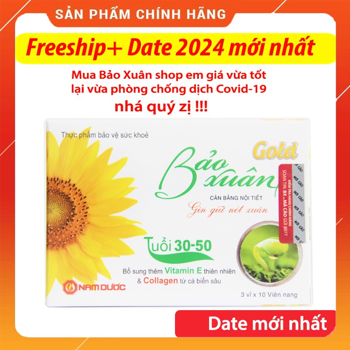 Bảo Xuân Gold (Vàng) - Date 2024 mới nhất ⚡Bổ sung nội tiết tố nữ, gìn giữ nét xuân