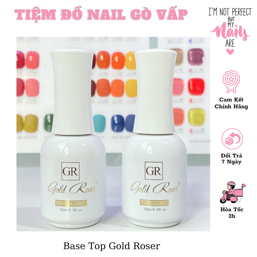 Sơn Gel Base - Top Gold Roser