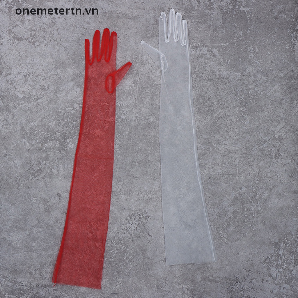 Găng Tay Vải Tuyn 70cm Siêu Mỏng Dùng Chụp Ảnh Tiện Dụng