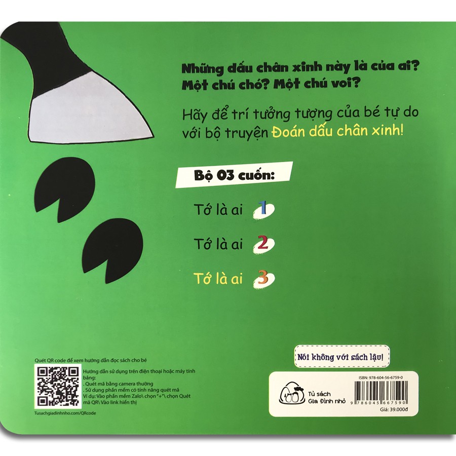 Sách - Ehon Nhận Biết - Đoán Dấu Chân Xinh - Tớ Là Ai? - Combo 3 quyển (Song ngữ Anh - Việt cho bé 1-6 tuổi) | BigBuy360 - bigbuy360.vn