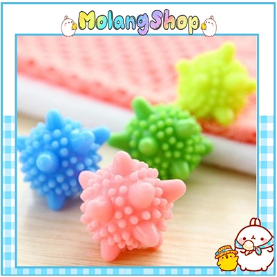 Set 06 Bóng Giặt Mini Sinh Học/ Cầu Gai Giặt Máy Chống Nhăn Quần Áo