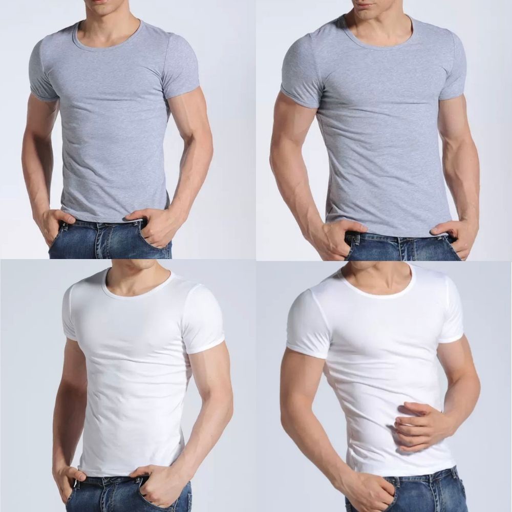 Áo lót thun nam trơn form body không đường may Ngắn Tay - 3 lỗ 100% Cotton Mềm Mại, Áo thun mặc nhà nam Ghp-Garment