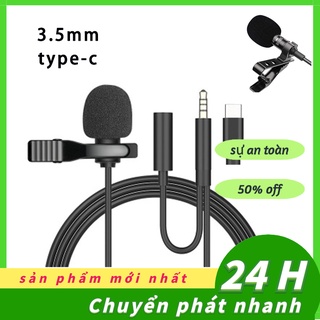 Micro Mini Có Kẹp Gắn Áo 1.5m Cho Điện Thoại Laptop Pc