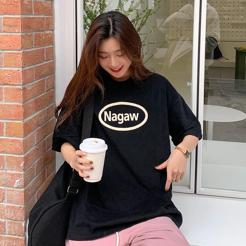 Woori áo thun NAGA Unisex Basic Tee nam,nữ tay lỡ form rộng Over Size