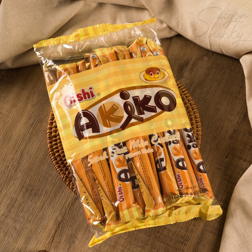 {re Vô Địch]Bánh Snack Que Akiko Oishi Các Vị Gói 160g