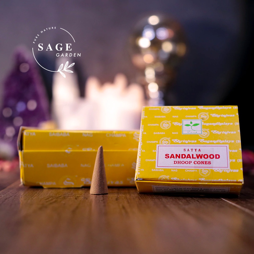 Nhang và Nụ SANDALWOOD (Đàn Hương)_Dâng Phật và Bàn Thờ Gia Tiên_SAGE GARDEN