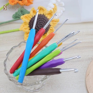 Bộ kim móc len cán dẻo 9 cây