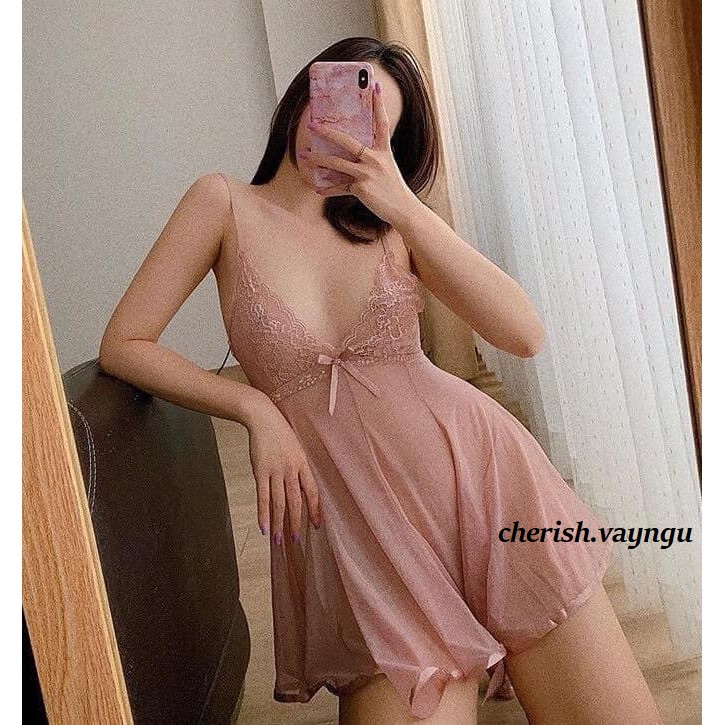 (M.52) Váy ngủ sexy cao cấp Đầm mặc nhà gợi cảm quyến rũ