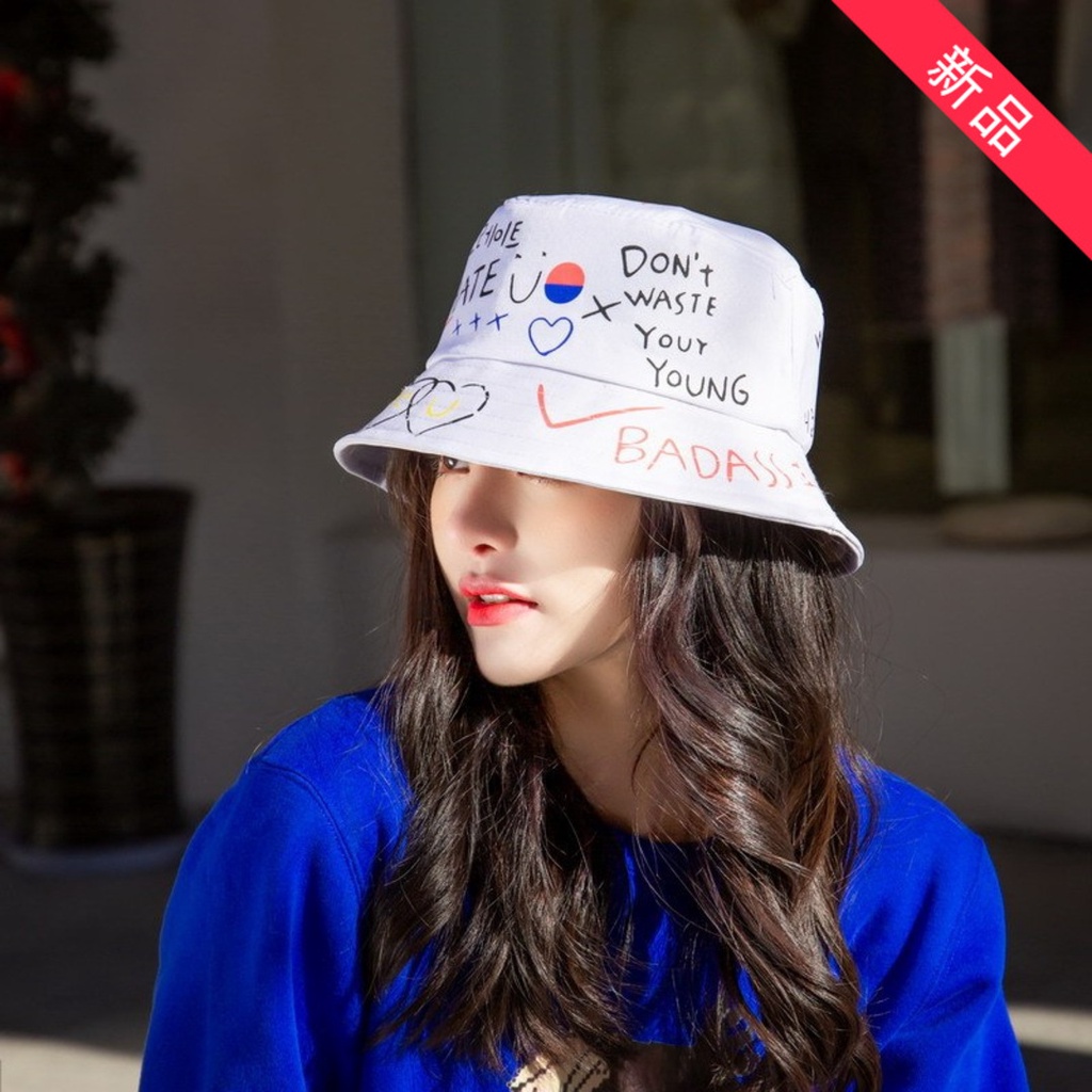 Nón bucket nữ Yola shop, Mũ tai bèo nữ vải họa tiết vẽ tay độc đáo vành nhỏ che nắng MUBU.002 (QUÀ TẶNG CỘT TÓC)