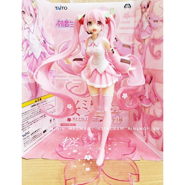 [TAITO] MÔ HÌNH CHÍNH HÃNG Sakura Miku - Figure Newly Illustrated Ver.