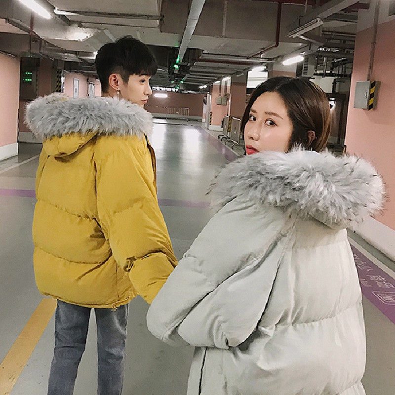 Áo Khoác Đệm Cotton Dáng Rộng Thời Trang Mùa Đông Hàn Quốc Cho Nam