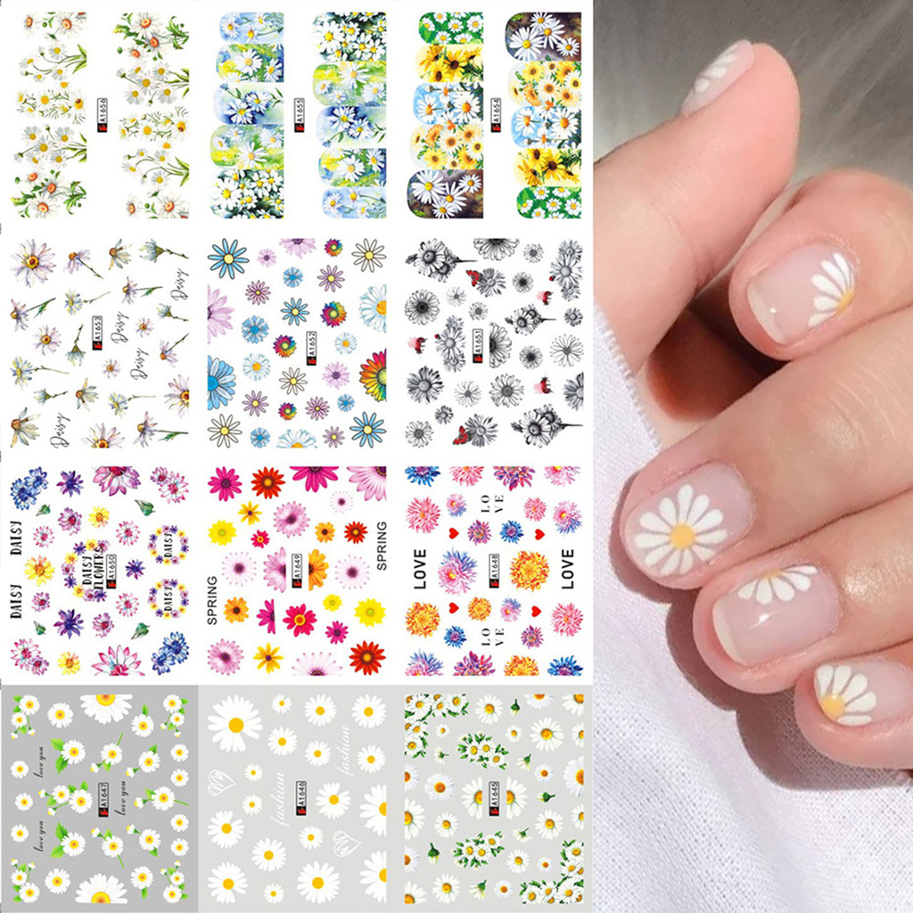 [Hàng mới về] Sticker dán trang trí móng tay dễ thương không mùi an toàn cho bạn nữ