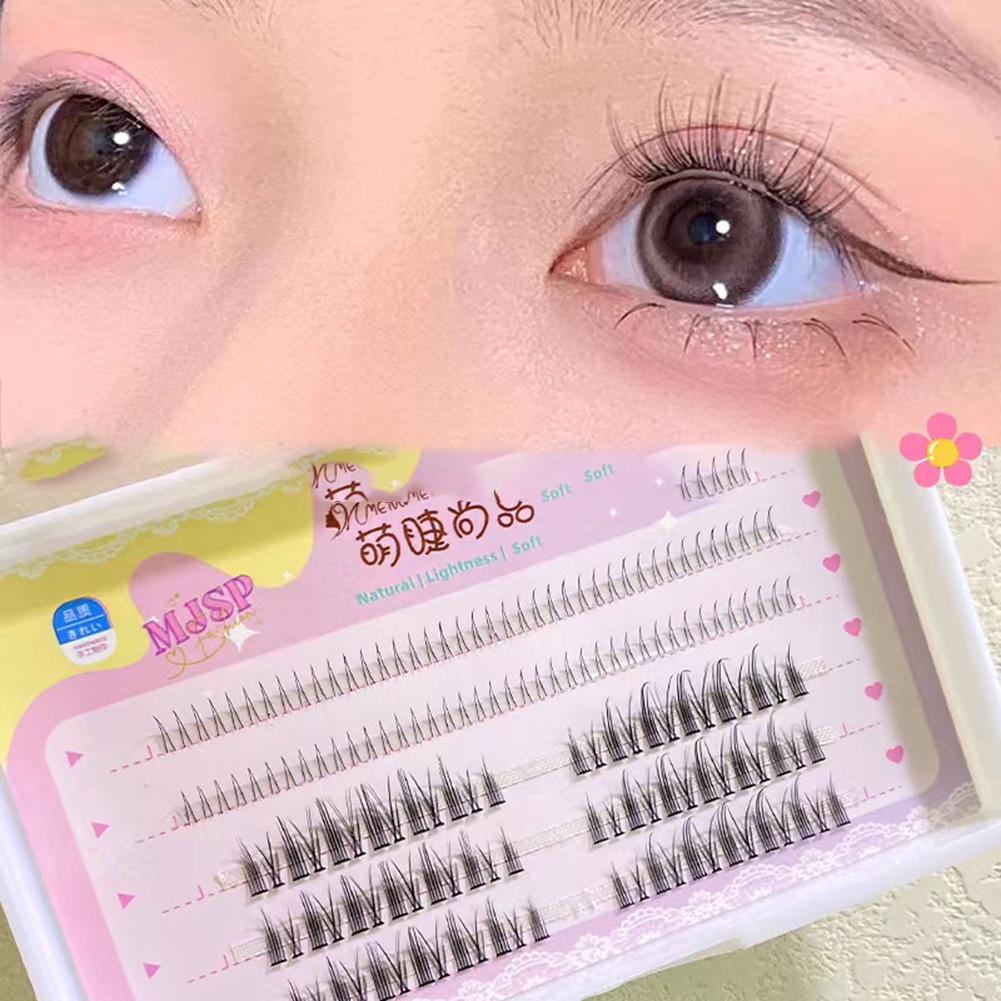 Lông mi giả chùm tóc tiên Barbie B tự nối độ dài 8-12mm No.3 mềm nhẹ YR