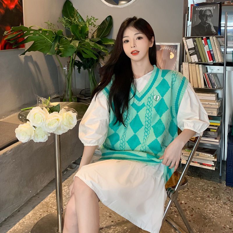 Áo len không tay thiết kế thời trang theo phong cách vintage dành cho nữ