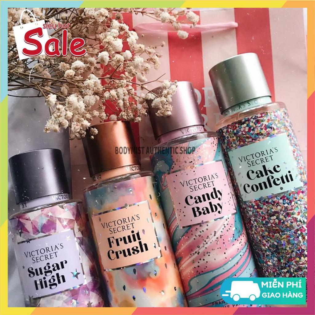Xịt Thơm Toàn Thân Body Mist - Sugar High 250ml [𝑩𝒐𝒅𝒚𝒎𝒊𝒔𝒕 𝑨𝒖𝒕𝒉𝒆𝒏𝒕𝒊𝒄] | Thế Giới Skin Care