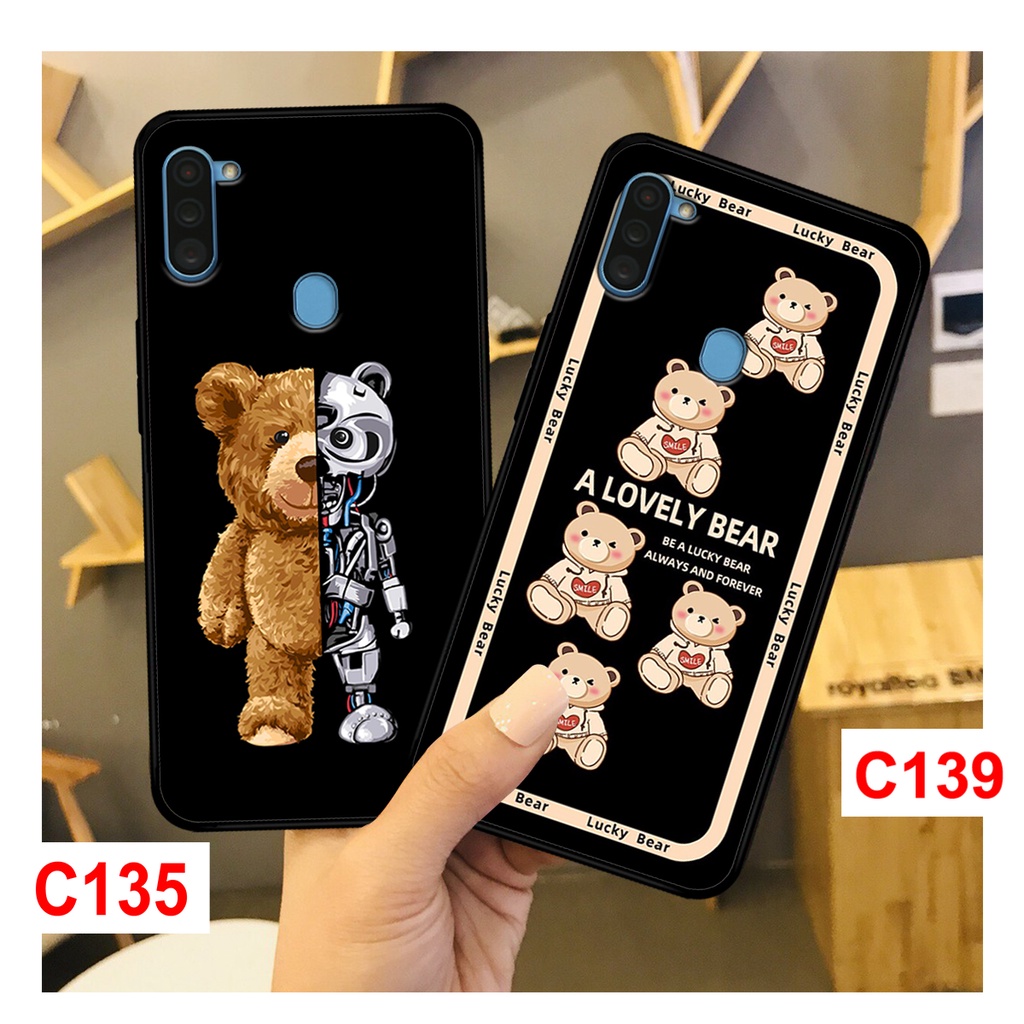Ốp Lưng Samsung A11 - M11 - A20s - M30 in hình gấu bear cute.