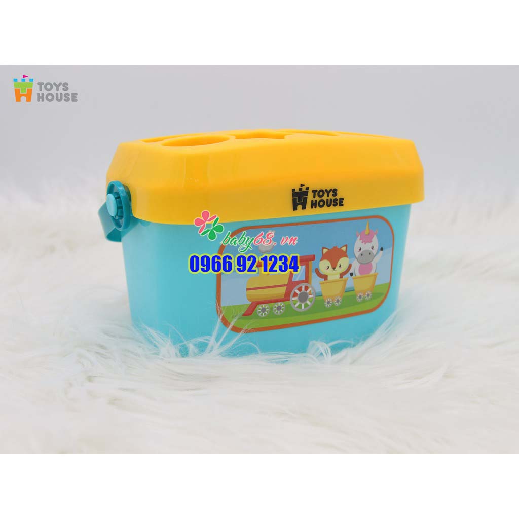 Đồ chơi giáo dục sớm thả hình khối có quai xách cho bé Toyshouse 0702-TH-HE0218