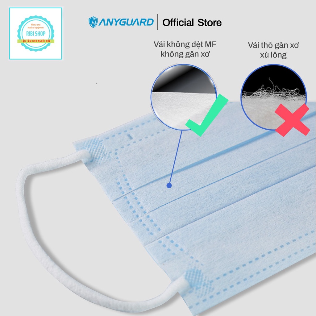 Khẩu Trang Anyguard Hàn Quốc 3 Lớp Chính Hãng - Dành Cho Người Lớn  - Bảo Vệ Hằng Ngày - Tiêu Chuẩn Công Ngh