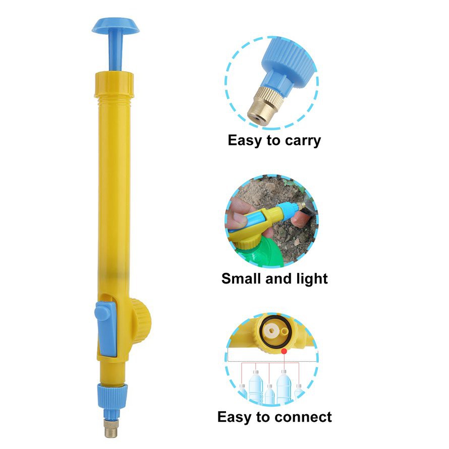 Đầu vòi xịt tưới nước áp suất cao gắn bình nước nhựa