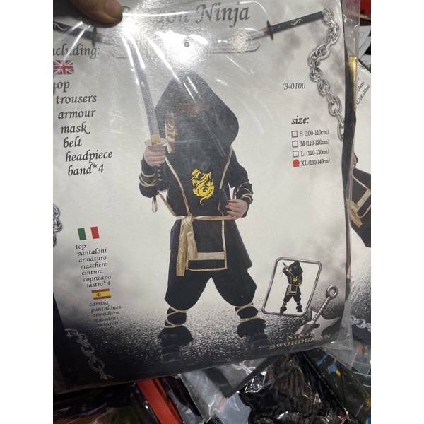 Bộ hoá trang Haloween Ninja kèm phụ kiện