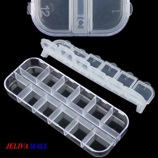 Khay đựng đá nail 12 ô nắp bật