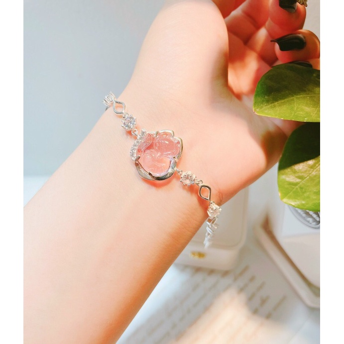 LẮC TAY HỒ LY CHO BẠN NỮ ĐỦ MÀU- LẮC TAY BẠC TA